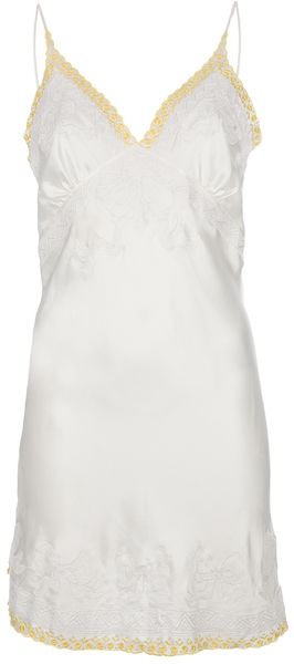 Meadham Kirchhoff Embroidered Slip Dress - Lyst