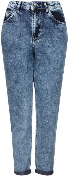 Moto Bleach Acid Mom Jeans - Lyst