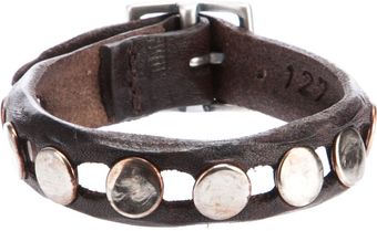 Orciani Studded Leather Bracelet - Lyst