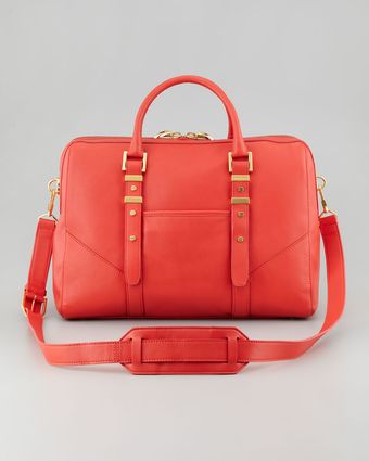 Rachel Zoe Lee Large Satchel Bag Salmon - Lyst