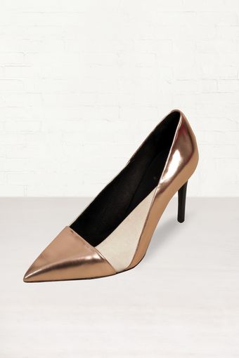 See By Chloé See By Chloé Gold Metallic Stiletto Heels - Lyst