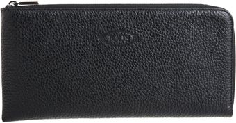 Tod's Zip Around Boarding Pass Wallet - Lyst