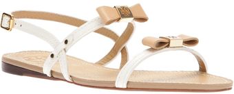 Tory Burch Flat Bow Sandal - Lyst