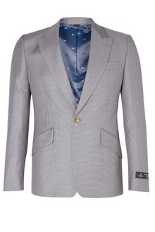 Vivienne Westwood Grey Birdseye Wool Blazer - Lyst