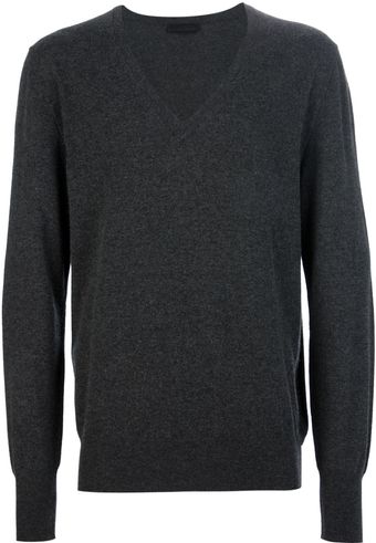 Alexander McQueen V-neck Sweater - Lyst