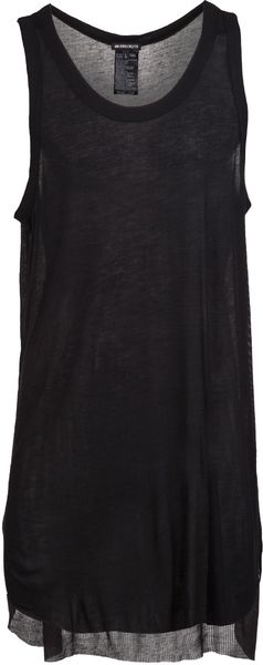 Ann Demeulemeester Ribbed Tank Top - Lyst