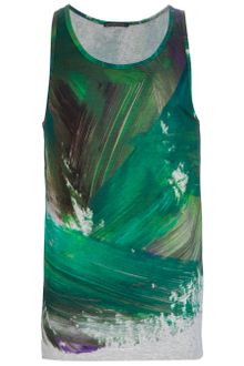 Christopher Kane Paint Printed Tank Top - Lyst
