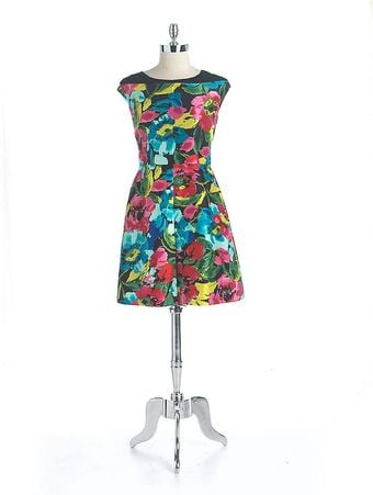 Cynthia Steffe Floral Printed Dress - Lyst