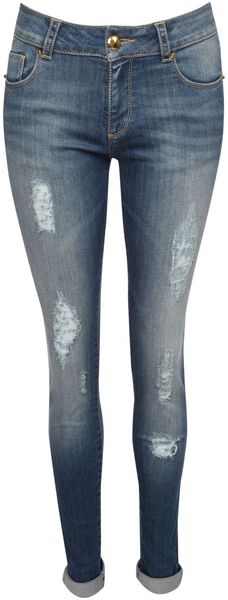 Jane Norman Rip and Repair Boyfriend Fit Jeans - Lyst