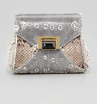 Kara Ross Itty Bitty Trinity Shoulder Bag Graywhiteblack - Lyst