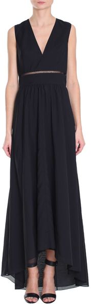 Tibi Peekaboo Embroidery Long Dress - Lyst