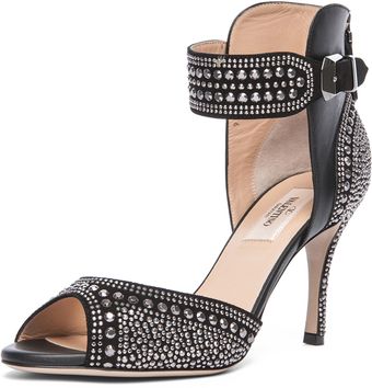 Valentino Microstud Sandals - Lyst