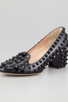 Valentino Punk Rockstud Loafer Pump - Lyst