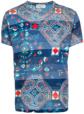 Yohji Yamamoto Multipattern Tee - Lyst