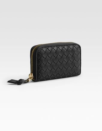 Bottega Veneta Zip Around Coin Purse Wallet - Lyst