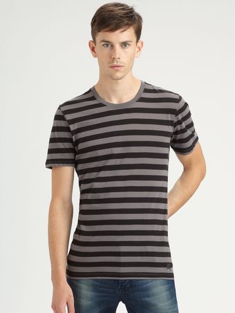Burberry Brit Stripe Cotton Tee - Lyst