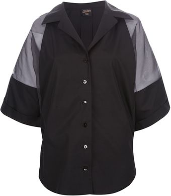 Jean Paul Gaultier Sheer Sleeve Shirt - Lyst