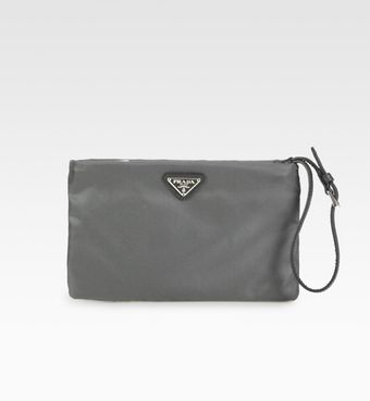 Prada Vela Nylon Zip Wristlet - Lyst