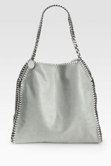 Stella McCartney Small Faux Suede Falabella Shoulder Bag - Lyst