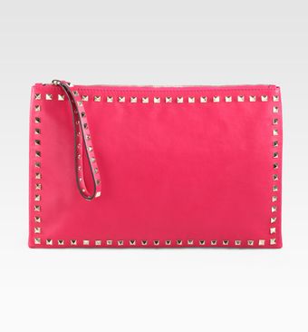 Valentino Rockstud Clutch - Lyst