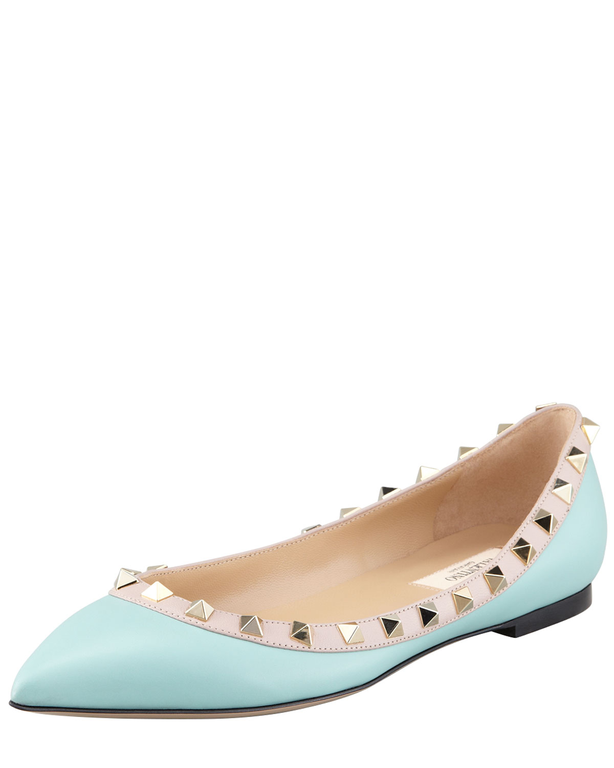 valentino flats blue