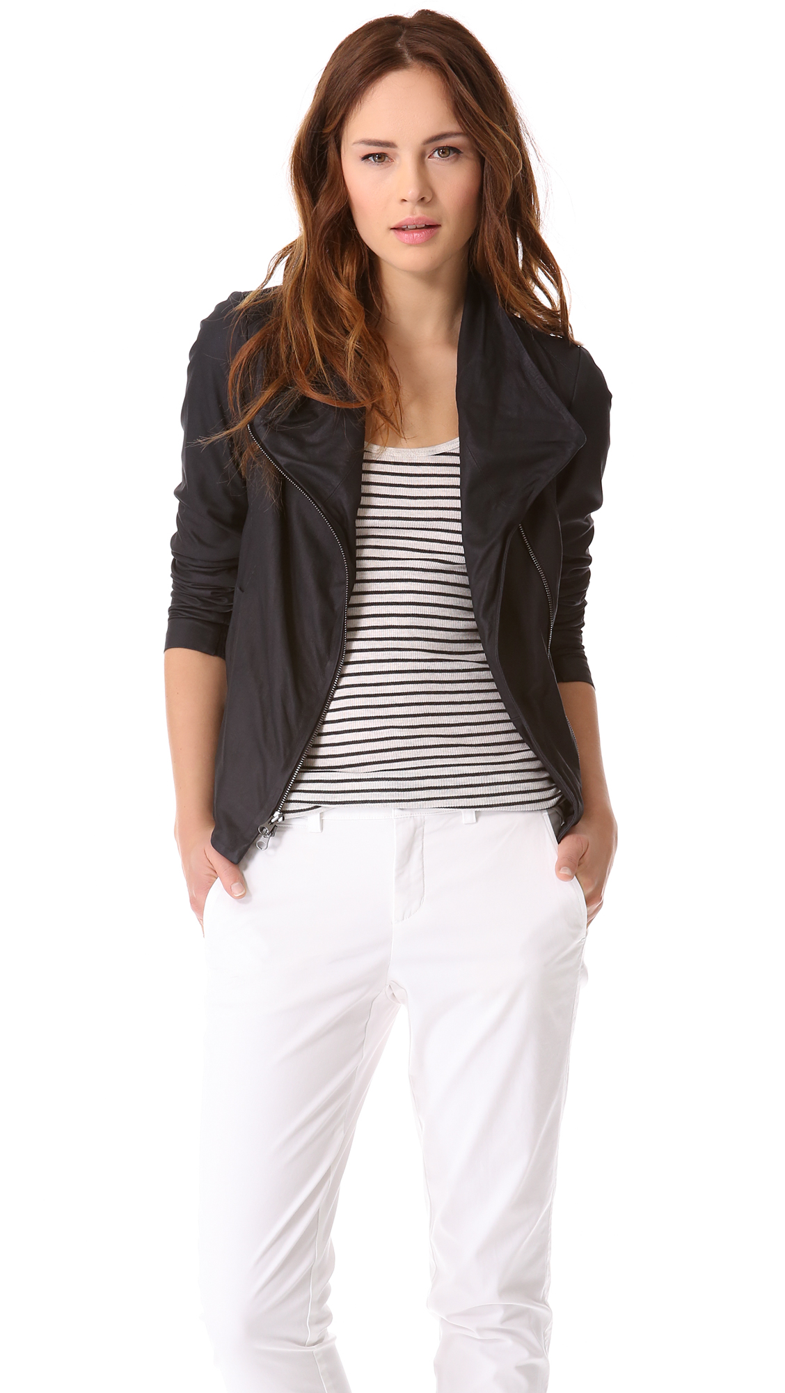 Vince Paper Leather Jacket Women Clothing S Vince Paper Leather Jacket