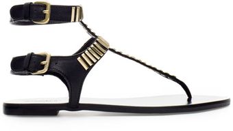 Zara Sandal with Metal Detail - Lyst