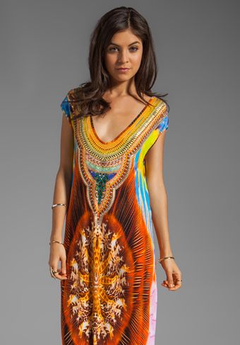 Camilla Summer Of Love Long Tank Dress in Burning Man - Lyst