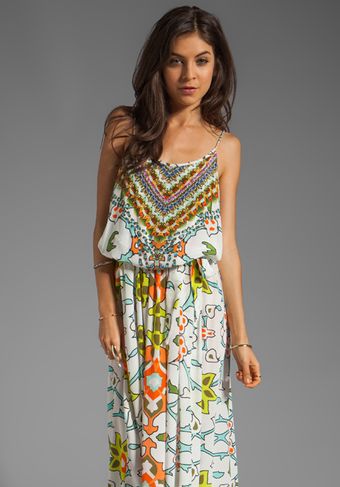 Camilla Road To Nowhere Shoestring Strap Maxi Dress in Rishikesh - Lyst