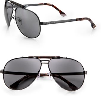 Diesel Metal Aviator Sunglasses - Lyst