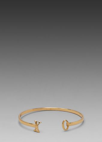 Gorjana Xo Cuff in Gold - Lyst