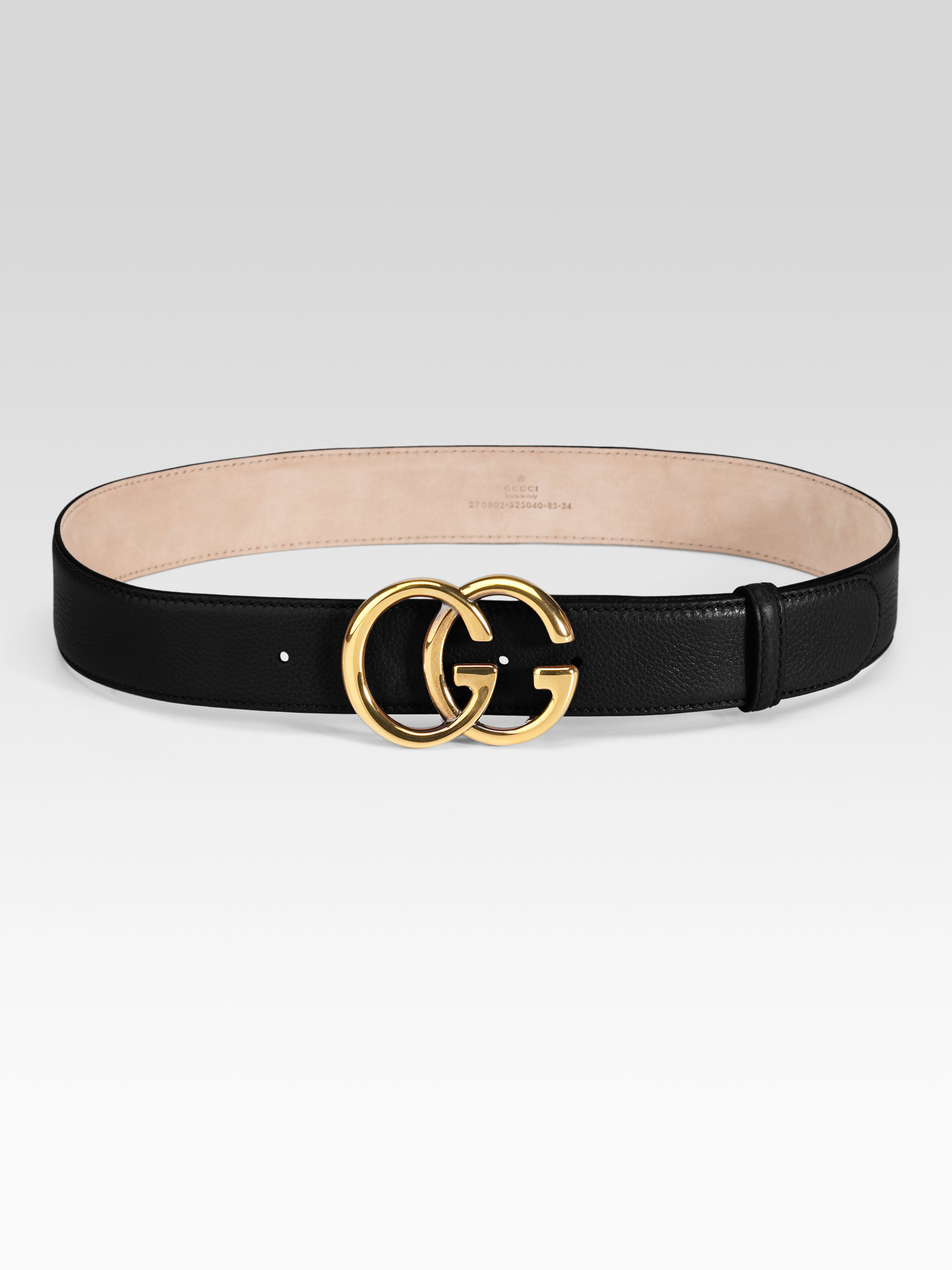 Gucci Double G Buckle Belt in Black for Men | Lyst