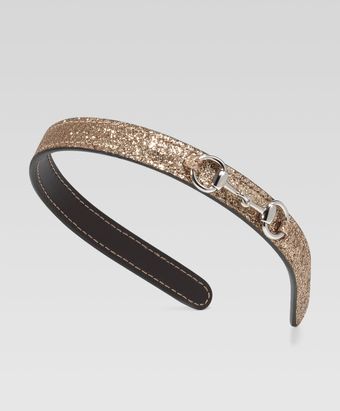Gucci Girls Glitter Horsebit Headband - Lyst