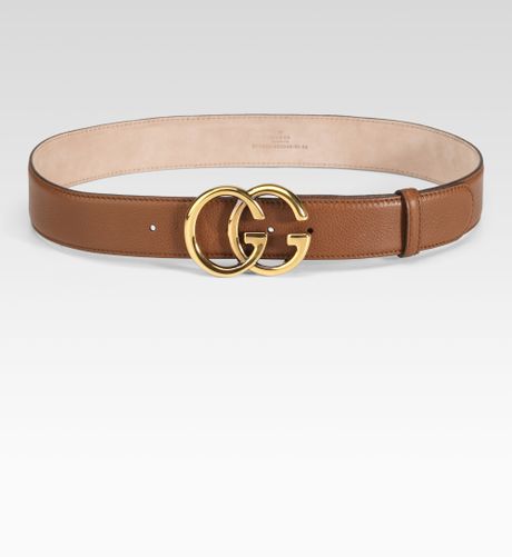 Gucci Double G Buckle Belt in Gold (tan) | Lyst