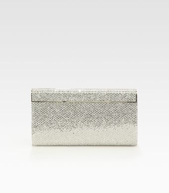 Jimmy Choo Glitter Clutch - Lyst