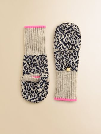 Juicy Couture Girls Snow Leopard Mittens - Lyst