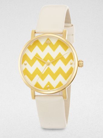 Kate Spade Metro Zigzag Strap Watch - Lyst