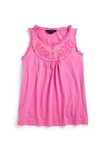 Ralph Lauren Girls Embroidered Tank Top - Lyst