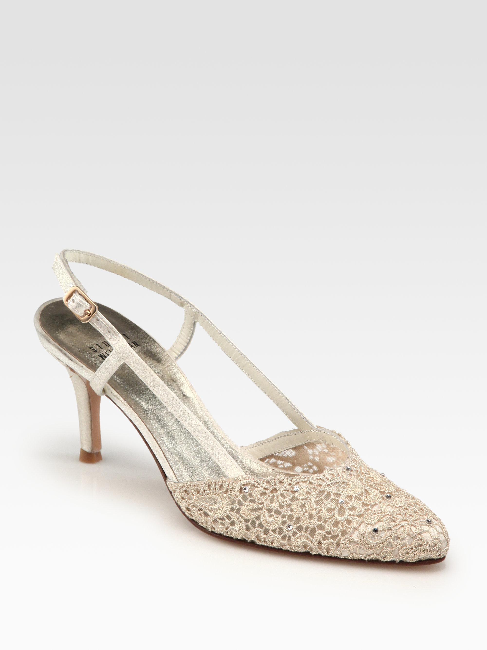 stuart weitzman satin heels