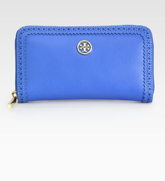 Tory Burch Robinson Spectator Zip Continental Wallet - Lyst