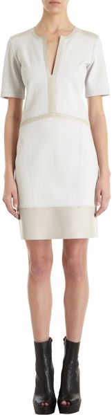 Helmut Lang Slit Neck Dress - Lyst