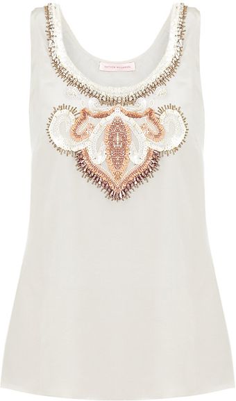 Matthew Williamson Embellished Tank Top - Lyst