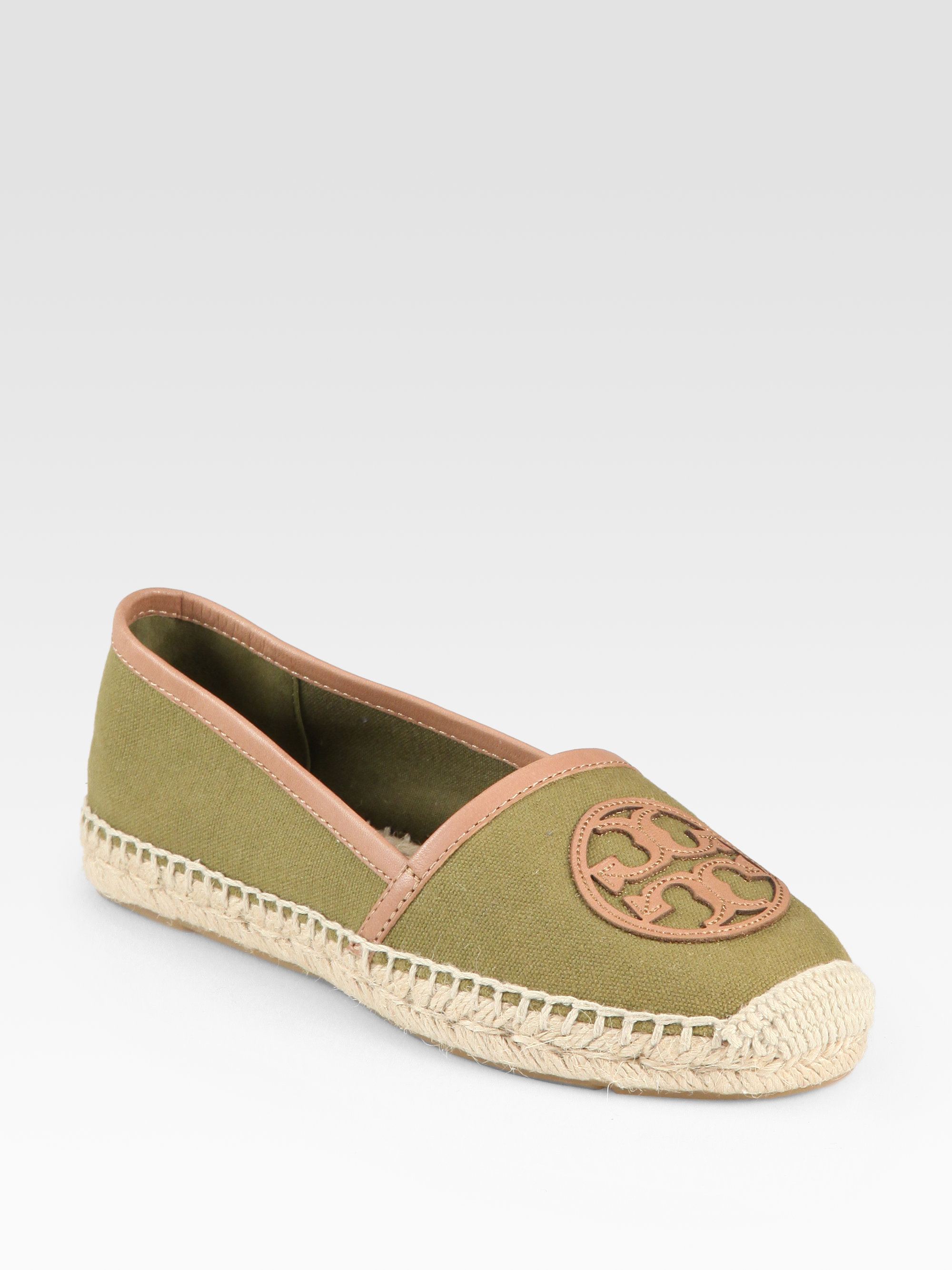 tory burch green flats