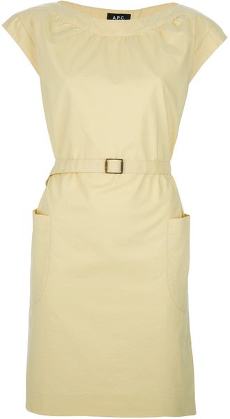 A.P.C. Belted Dress - Lyst