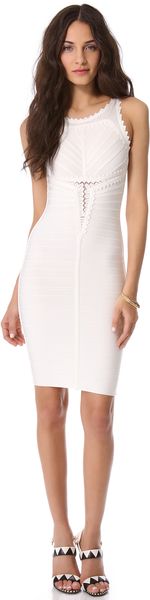 Hervé Léger Brookelle Sleeveless Dress - Lyst