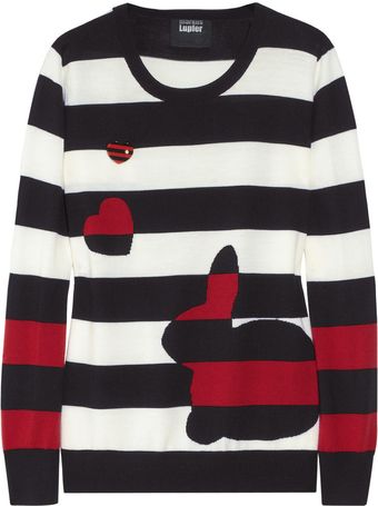 Markus Lupfer Loves Hillier Wool Bunny Sweater - Lyst