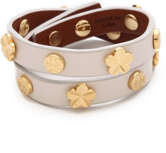Tory Burch Flower Double Wrap Bracelet - Lyst