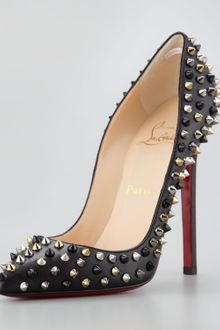 Christian Louboutin Pigalle Spikes Red Sole Pump - Lyst