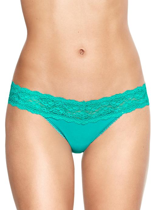 Gap Sexy Cotton V Thong in Green (aqua tropic) Lyst