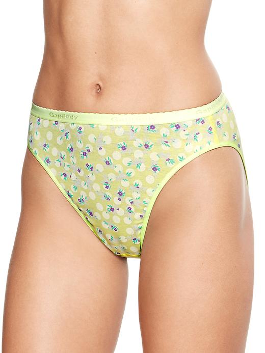 Gap Printed Highcut Underwear in Yellow (yellow spotted blooms) Lyst